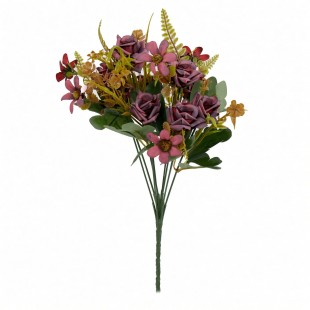 Buchet trandafiri artificiali bordo 36 cm